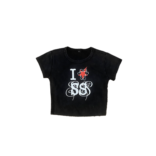 ILUVSS CROP TOP (BLACK)